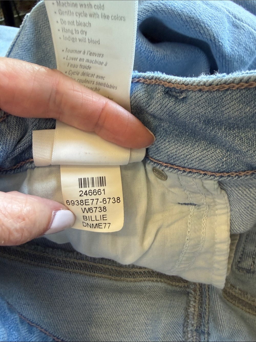 Paige Jean Amber Billie Raw Hem Straight Leg Light Wash Designer Sz 29 - Picture 9 of 10